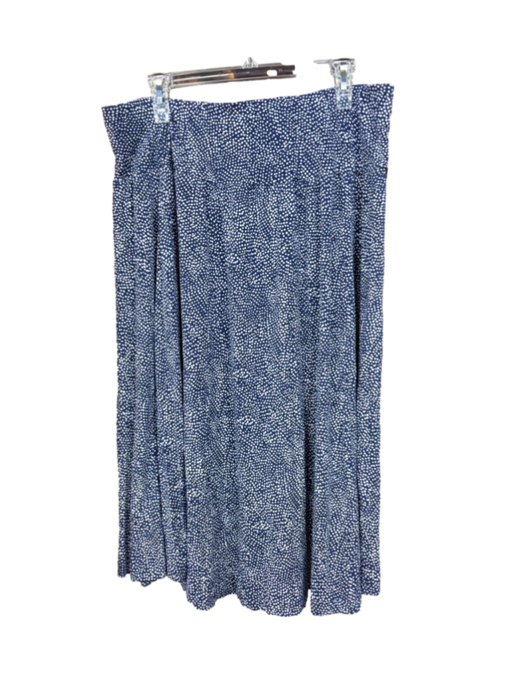 Women's Hilary Radley Midi Skirt XL Blue White Polka Dot - Picture 2 of 5